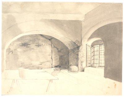 Interiér suterénu od Wilhelm Bendz