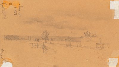 Landschaft mit gehender Figur od Wilhelm Bendz