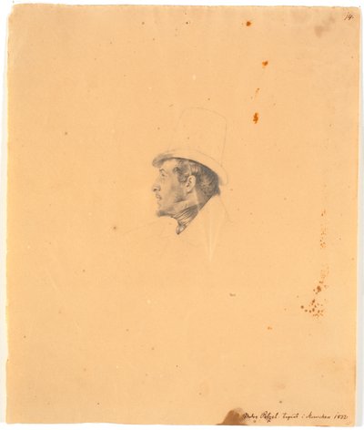 Porträt des Malers Joseph Petzl od Wilhelm Bendz