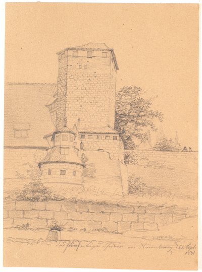 Budova věže. Norimberk od Wilhelm Bendz