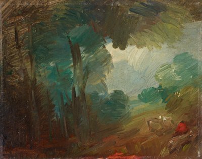 Lesní krajina s krávami a farmáři od Wilhelm Busch