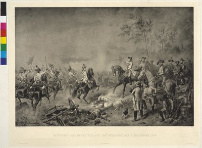 Arcivévoda Karel v bitvě u Würzburgu od Wilhelm Camphausen