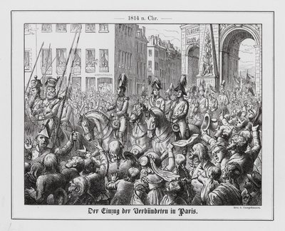 Vstup spojenců do Paříže od Wilhelm Camphausen