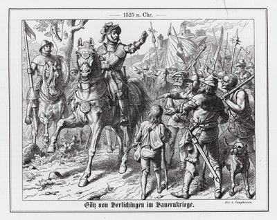 Goetz von Berlichingen během německé selské války od Wilhelm Camphausen