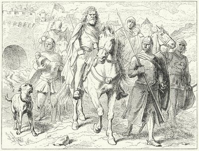 Jindřich lev, vévoda saský, před Bardowiek od Wilhelm Camphausen