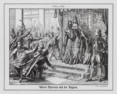 Uhři prohlašují Marii Terezii za svou královnu od Wilhelm Camphausen
