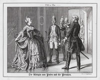 Polská královna a Prusové od Wilhelm Camphausen