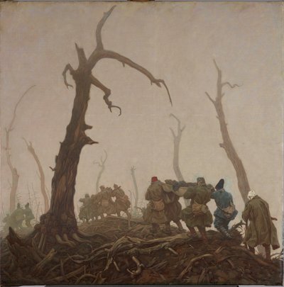 transport zraněných od Wilhelm Dachauer