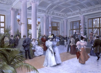 Das Vestibül des Kaiserbads (Vestibul císařských lázní) od Wilhelm Gause