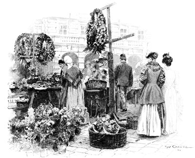 Květinový trh, 1901. od Wilhelm Gause