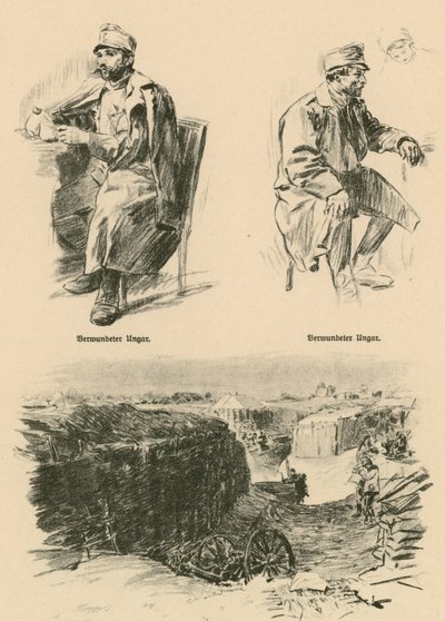 Zranění Maďaři, sestřeleni v ruském Polsku od Wilhelm Gause