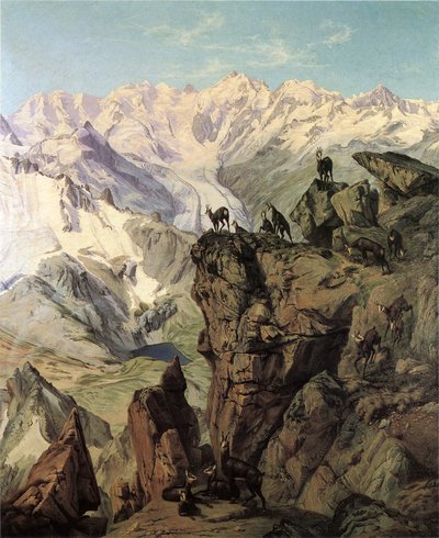 Skupina Georgy Berniny s kamzíky od Wilhelm Georgy