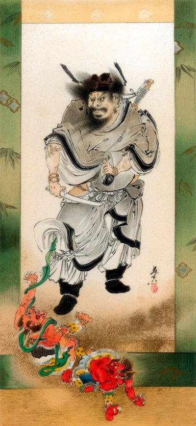 Shoki a démoni, c1880 1886. od Wilhelm Greve