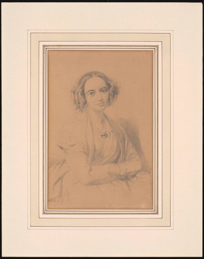 Portrét skladatelky Fanny Hensel rozené Mendelssohn 1805-1847, 1847. od Wilhelm Hensel