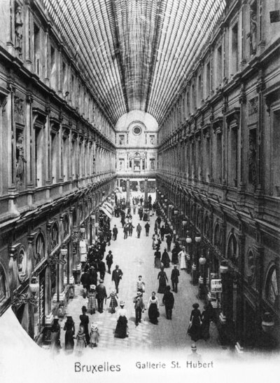 St. Hubert galerie v Bruselu, c.1900 od Wilhelm Hoffmann