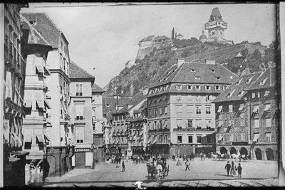 Hlavní náměstí ve Štýrském Hradci od Wilhelm J. Burger