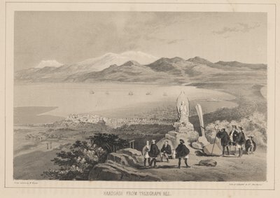 Hakodadi z Telegraph Hill, 1855 od Wilhelm Joseph Heine