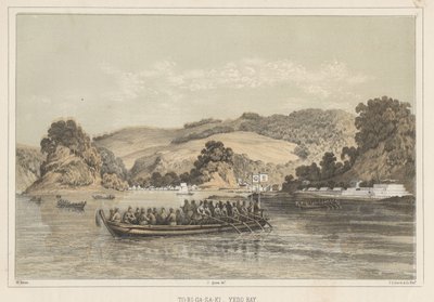 To-Ri-Ga-Sa-Ki, Yedo Bay, 1855 od Wilhelm Joseph Heine