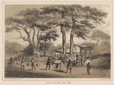 Tashan-di-sioo-co, Lev Chiu, 1855 (litografie) od Wilhelm Joseph Heine