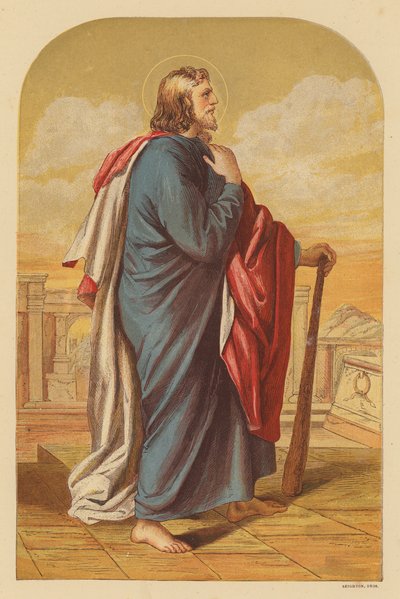 Svatý Juda Tadeáš (barevná litografie) od Wilhelm Kandler