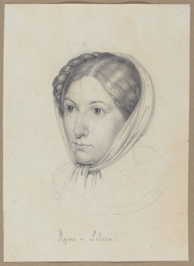 Agnes von Felsen, asi 1822 (grafit) od Wilhelm Kügelgen