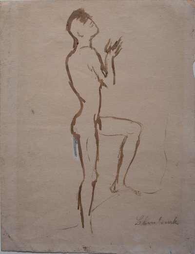 Vzestupující muž od Wilhelm Lehmbruck