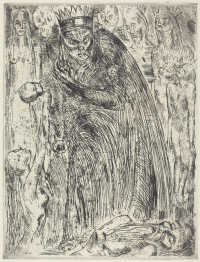 Macbeth V (The Vision of Lady Macbeth) od Wilhelm Lehmbruck