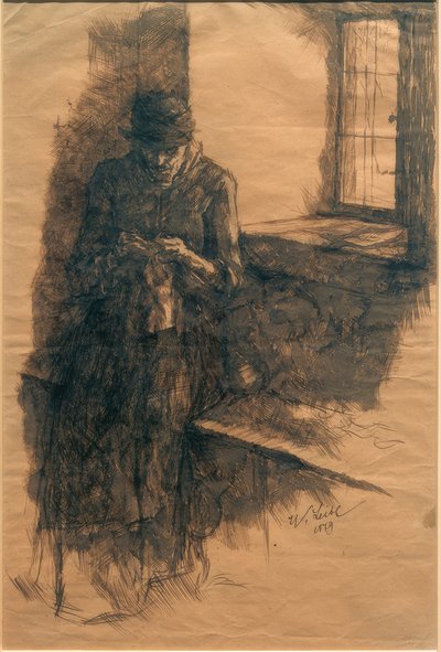 Stará selka pletení od Wilhelm Maria Hubertus Leibl