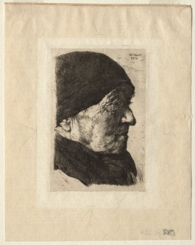 Hlava rolníka od Wilhelm Maria Hubertus Leibl