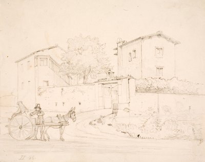 Oslí kočár před Porta del Popolo od Wilhelm Marstrand