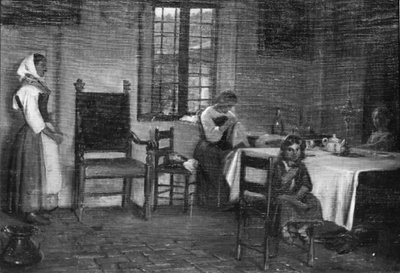 Italský interiér od Wilhelm Marstrand