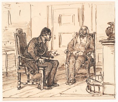 Diskuse mezi dvěma veličinami od Wilhelm Marstrand