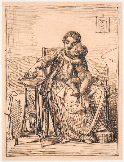 Chlapec potřebuje umýt. od Wilhelm Marstrand