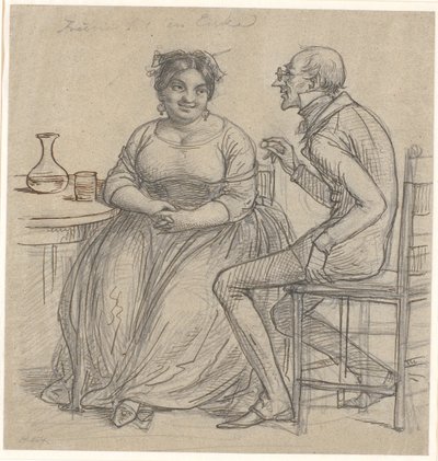 "Dvořit vdově" od Wilhelm Marstrand
