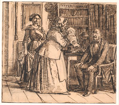 Porodní asistentka představuje dědice od Wilhelm Marstrand