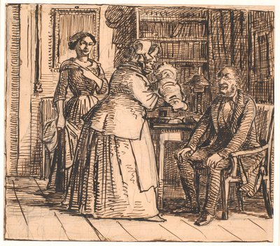 Porodní asistentka představuje dědice od Wilhelm Marstrand