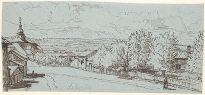 Venkovská cesta do kostela Leksand, Dalarne od Wilhelm Marstrand