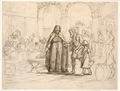 Podobenství o velké večeři od Wilhelm Marstrand