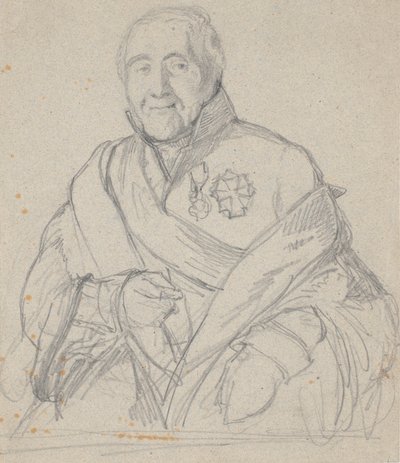 Portrétní studie tajného rady Bornemanna od Wilhelm Marstrand