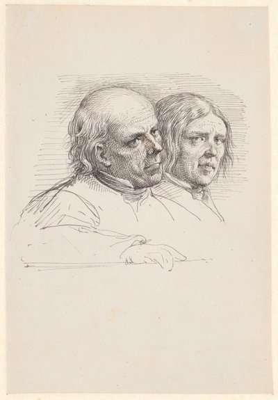 Portrétní studie dvou švédských farmářů od Wilhelm Marstrand