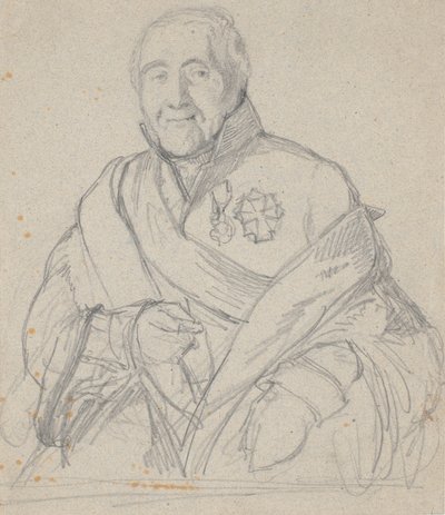 Portrétní studie tajného rady Bornemanna od Wilhelm Marstrand