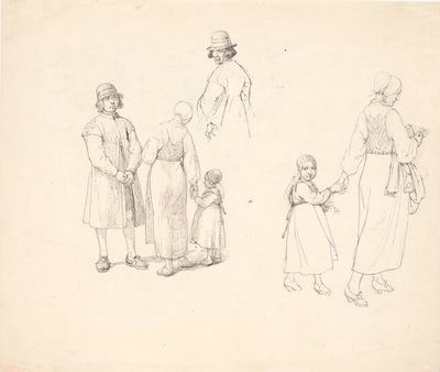 Studijní časopis s Dalarfolkem od Wilhelm Marstrand