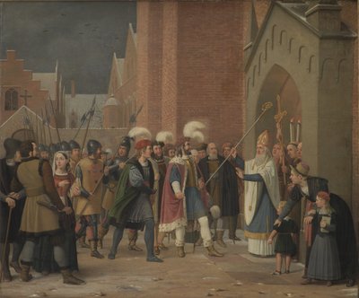 Svend Estridsen a biskup Vilhelm od Wilhelm Marstrand