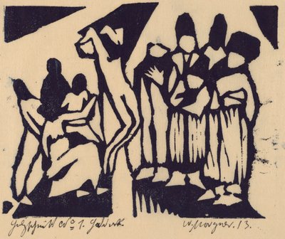 Ukřižování I od Wilhelm Morgner
