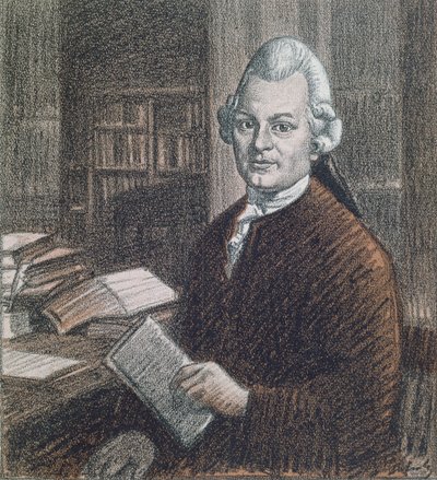 Portrét Gottholda Ephraima Lessinga (1729-81), ilustrace z časopisu 