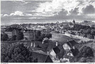 Pohled na Dorpat, c. 1850 od Wilhelm Siegfried Stavenhagen