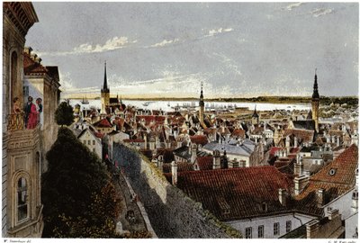 Pohled na Reval, cca 1855 od Wilhelm Siegfried Stavenhagen