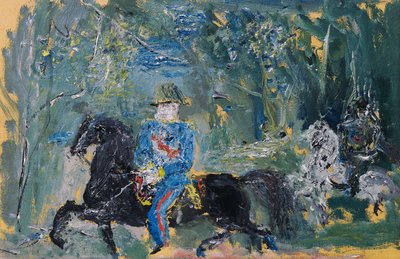 Kaiser Franz Joseph ve Wiener Prater od Wilhelm Thöny