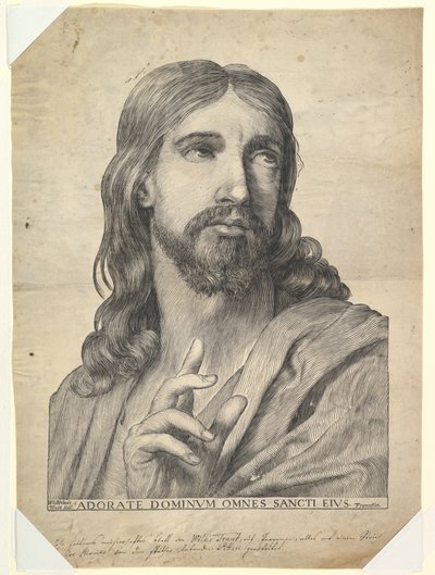 Busta Kristova požehnání, 17. století. od Wilhelm Traut