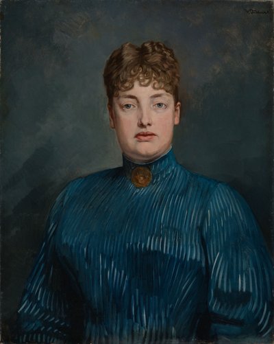 Portrét slečny Elly Neal od Wilhelm Trübner